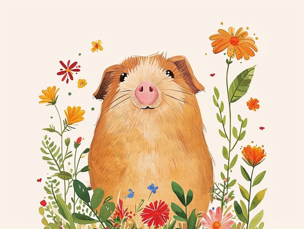 Little Floral Guinea Pig 3