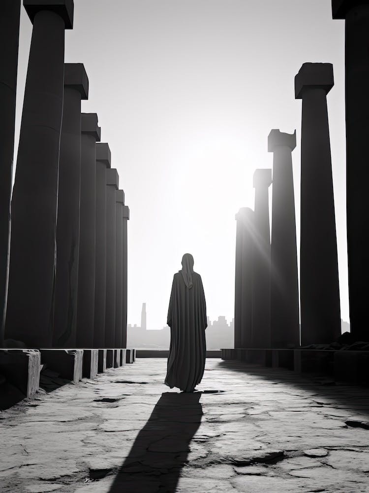 Luxor, Egypt, Black And White Photography 1