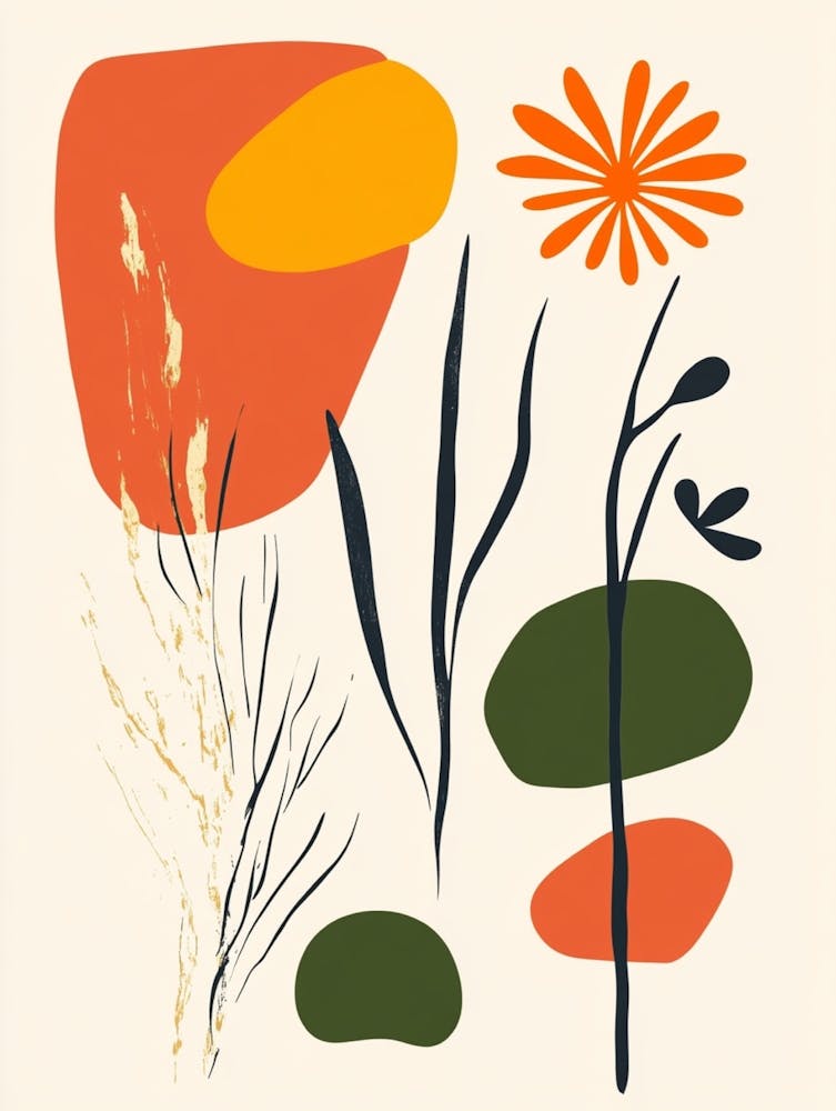 Flowers And Grasses