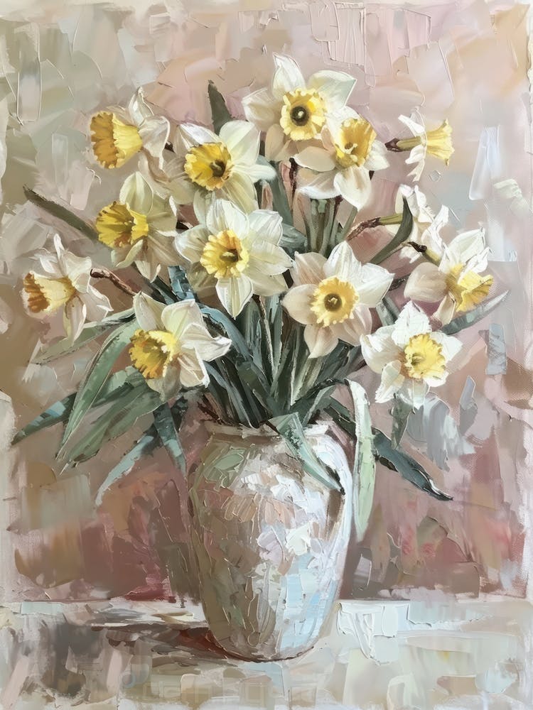 A World Of Flowers Daffodils 3 Painting