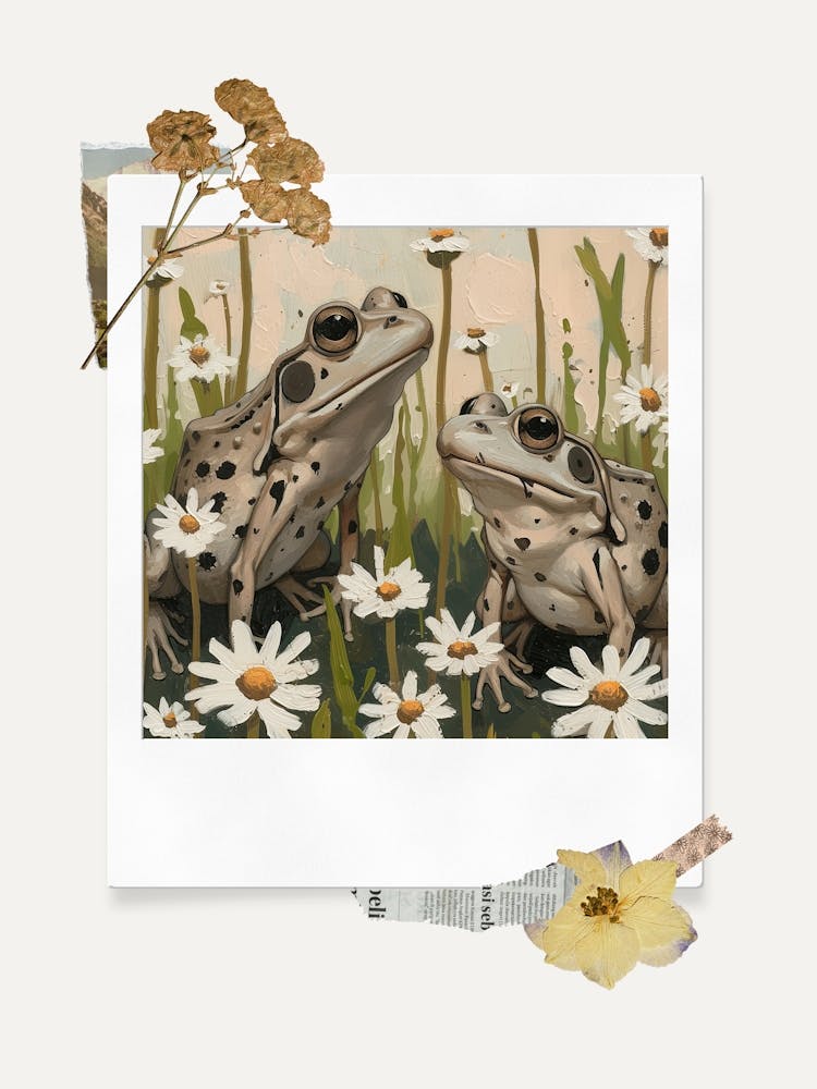 Scrapbook Frogs And Toads Fairycore Painting 4