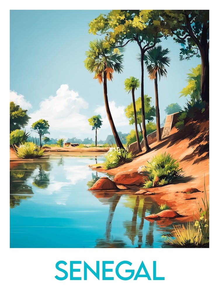 Affiche de voyage Sénégal 1
