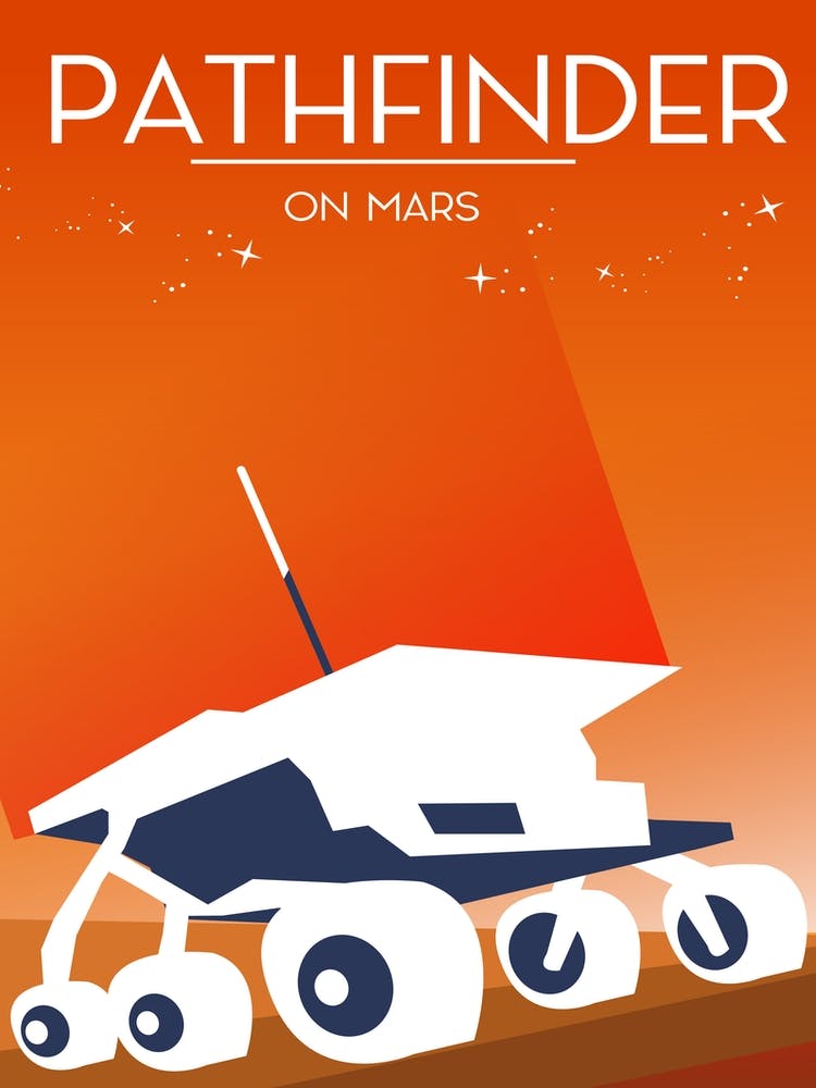 Pathfinder On Mars Art spatial
