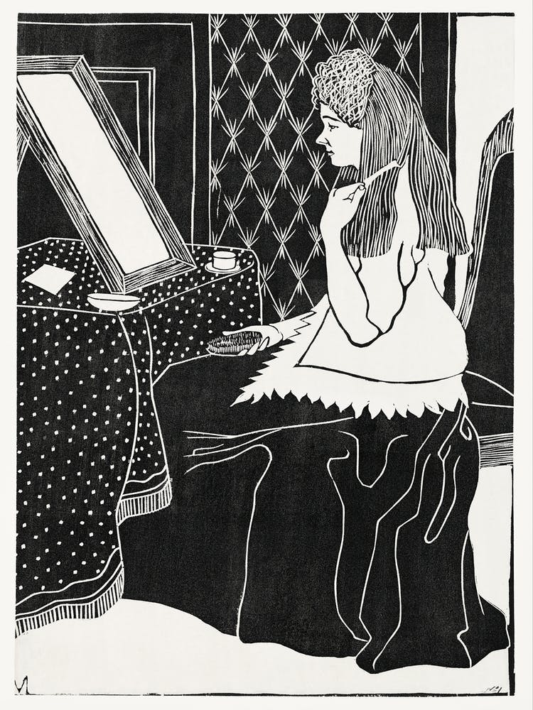 Woman at Dressing Table (c.1899), Samuel Jessurun