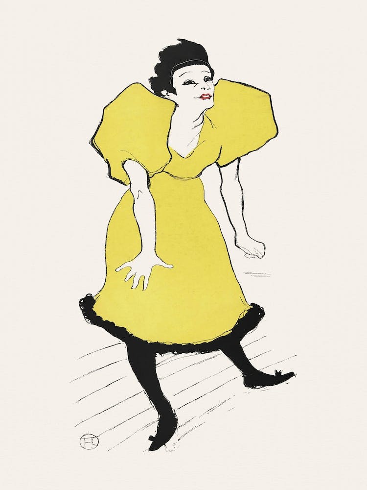 Portret Van Komediespeelster Polaire Op Het Toneel (1895), Henri de Toulouse-Lautrec