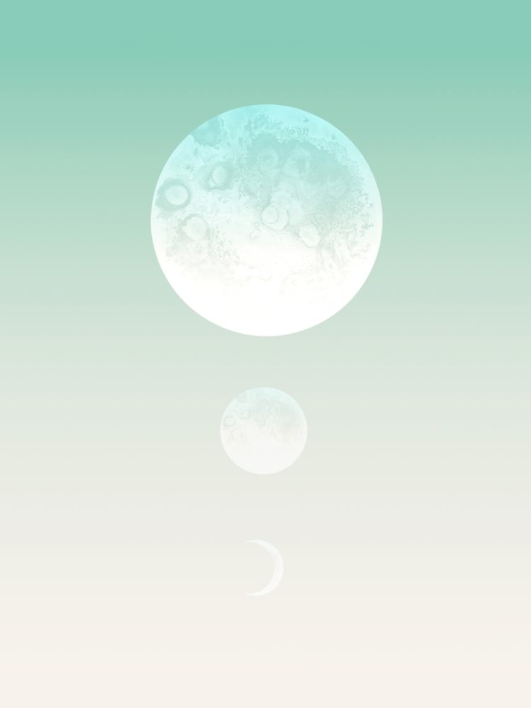 Moon Triplet Turquoise