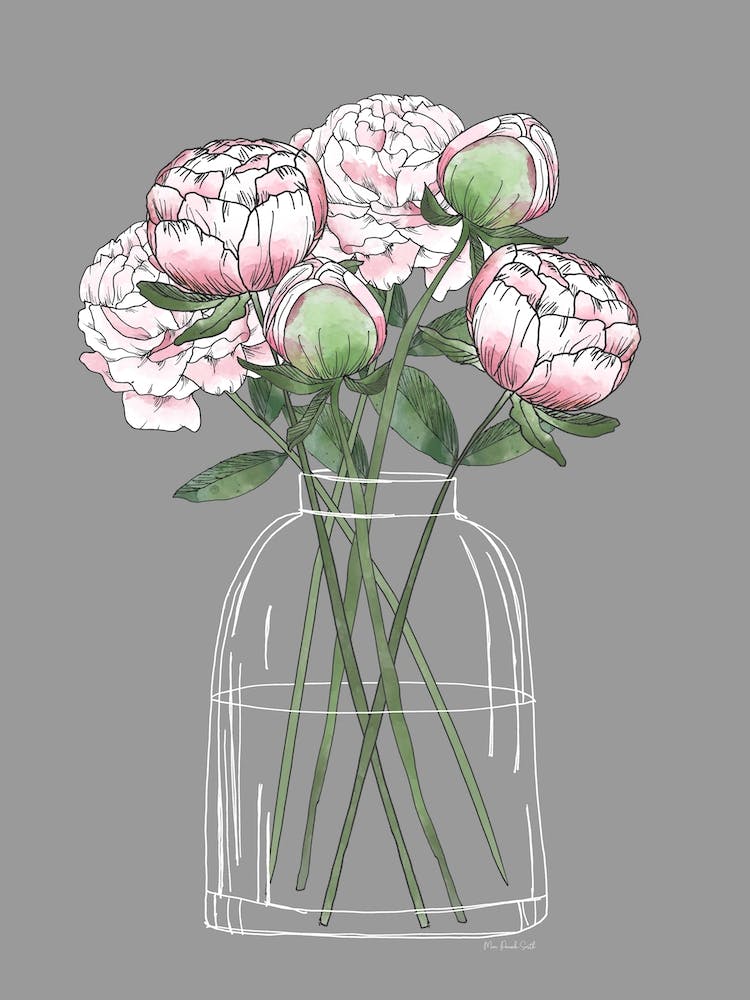 Peony Flowers, Peonies In Vase
