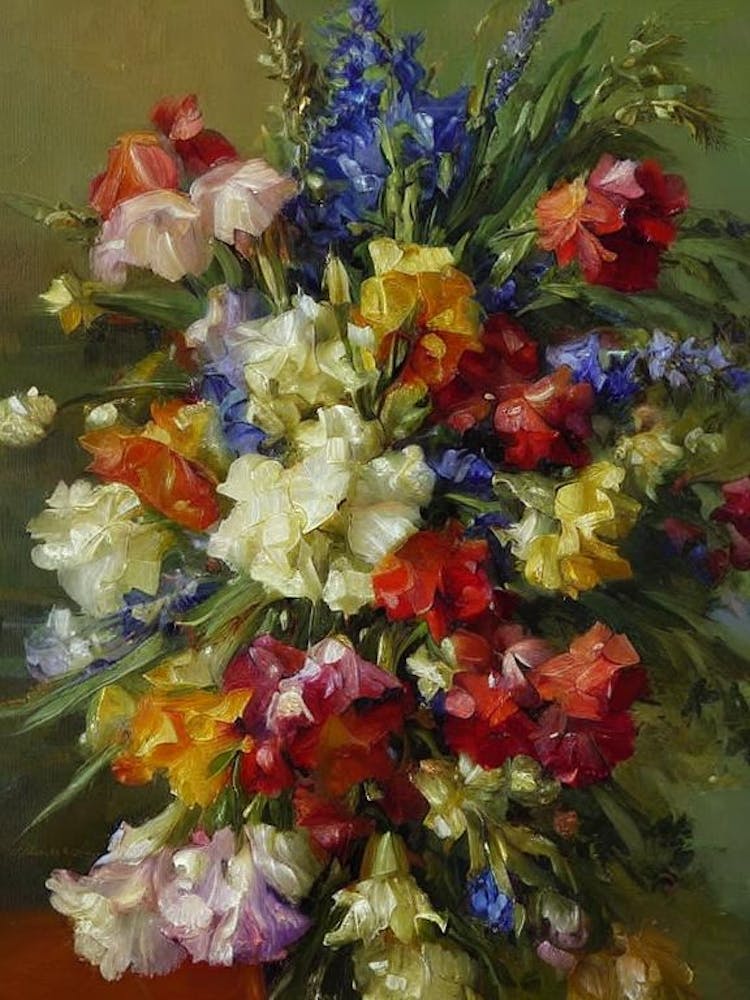 Gladioli Painting 2 Flower