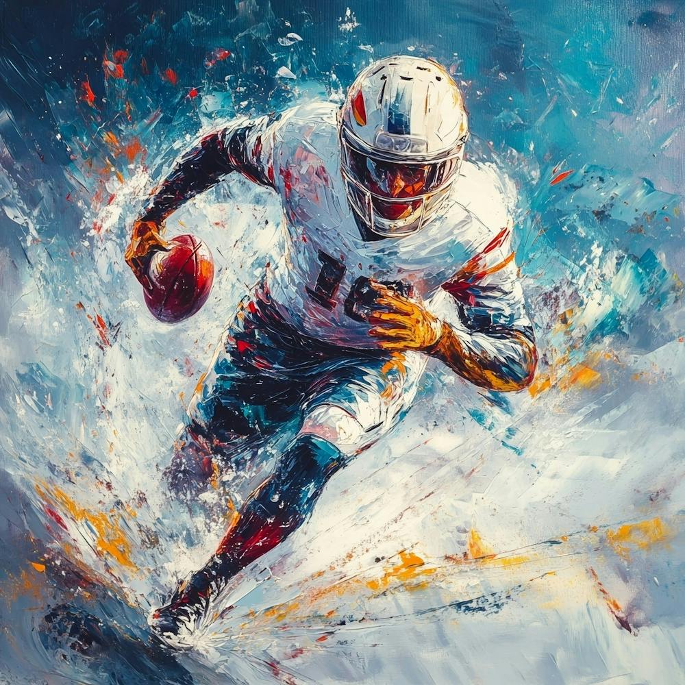 Miami Dolphins Football Player Art