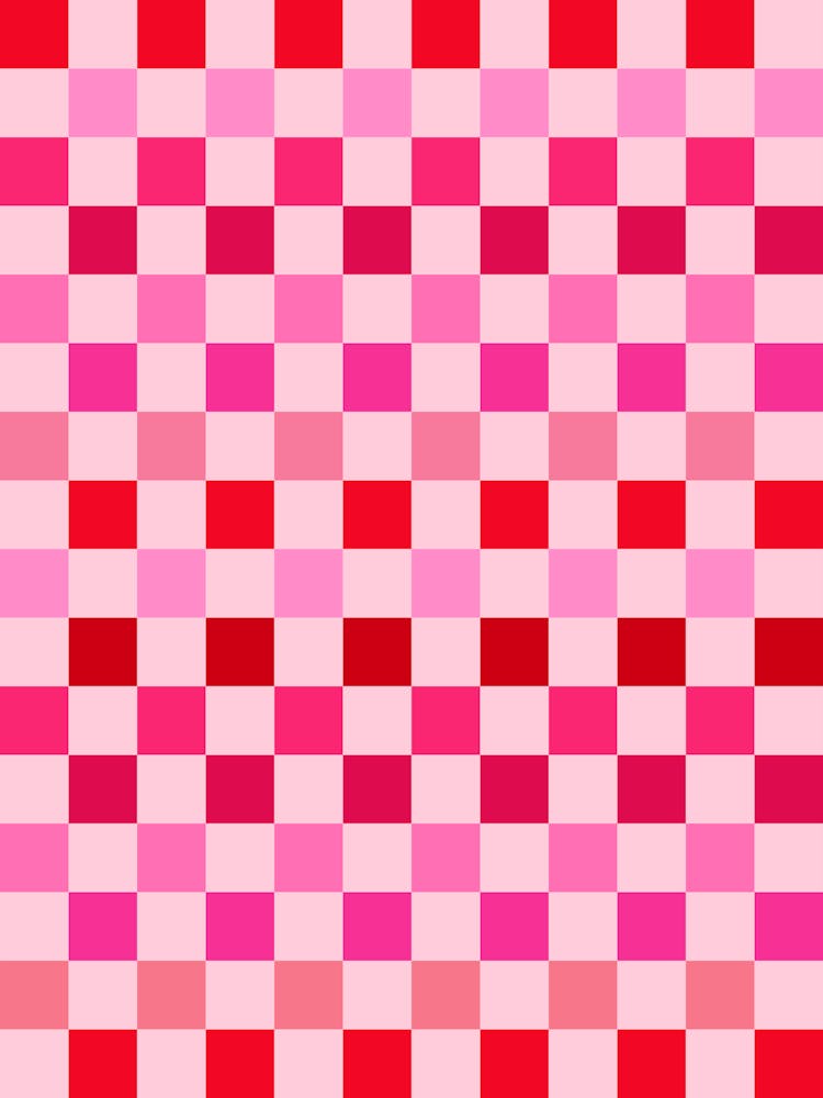 Pink And Red Checkerboard