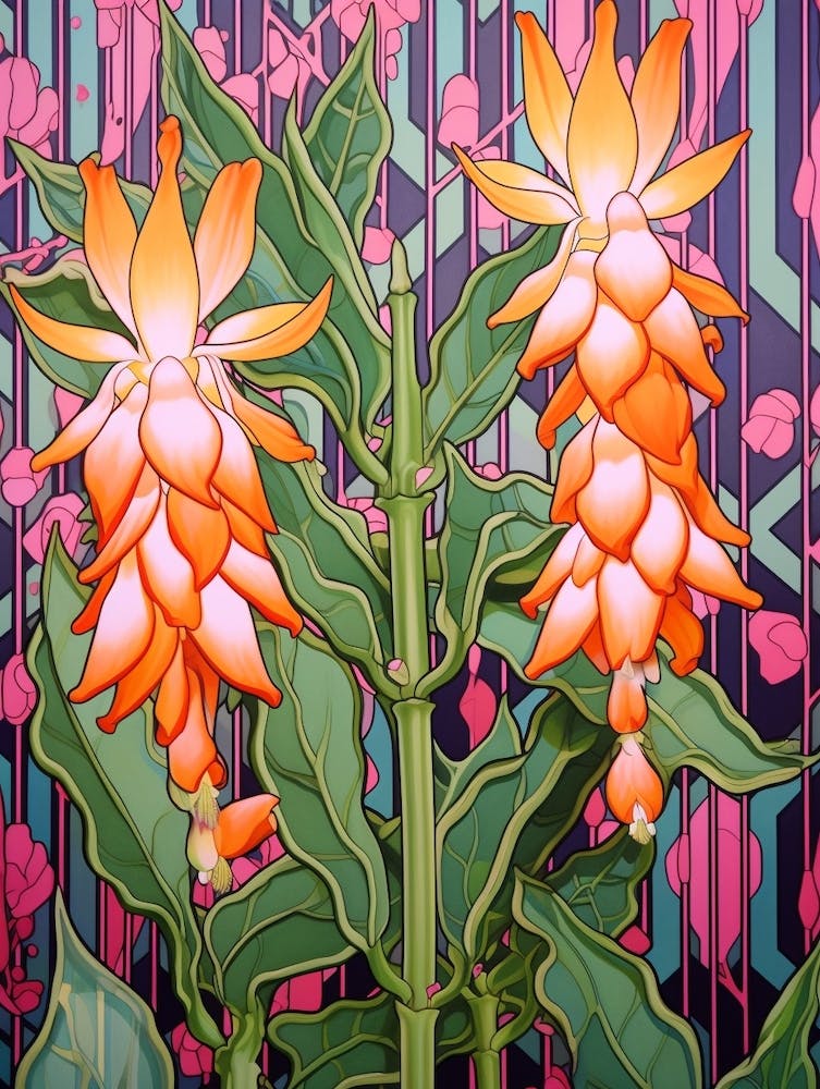 Mexican Style Cactus Illustration Christmas Cactus 3