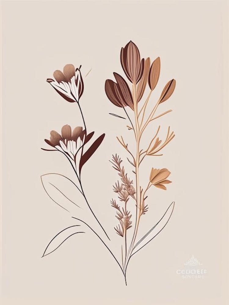 Chicory Spices And Herbs Retro Minimal 1