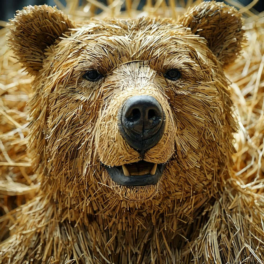 Bear In Hay