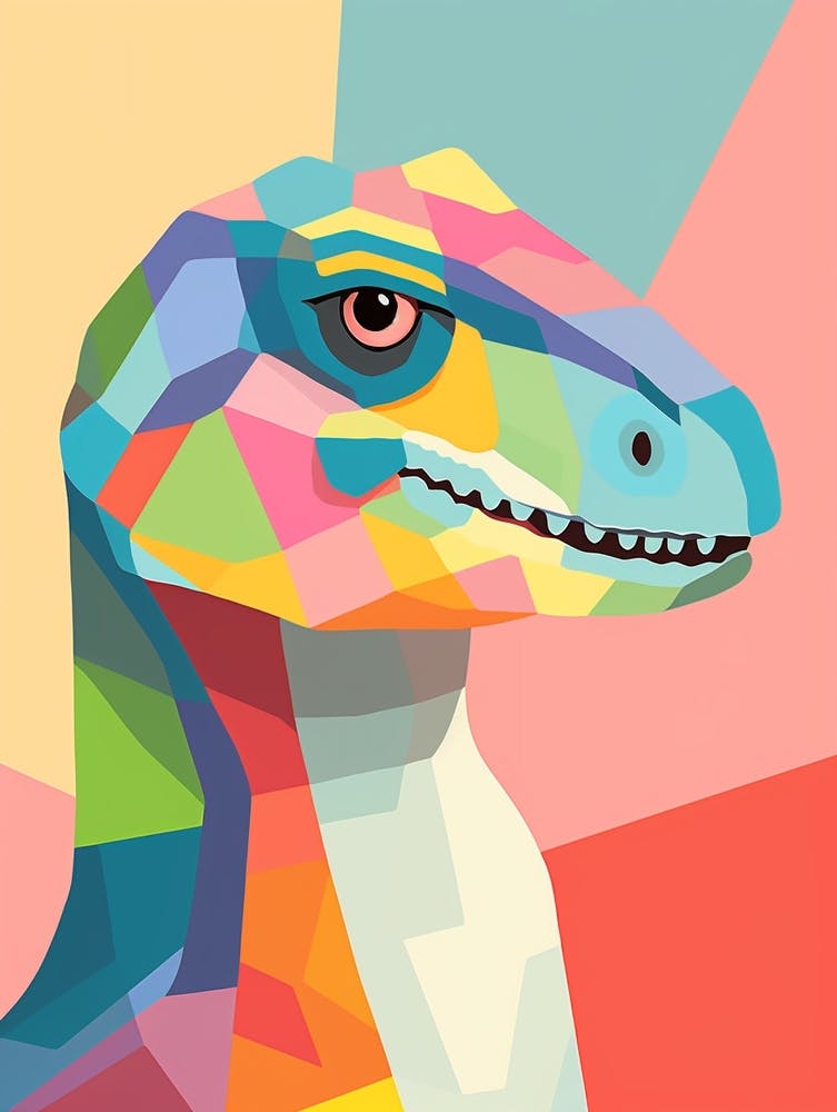 Colourful Dinosaur Hadrosaurus