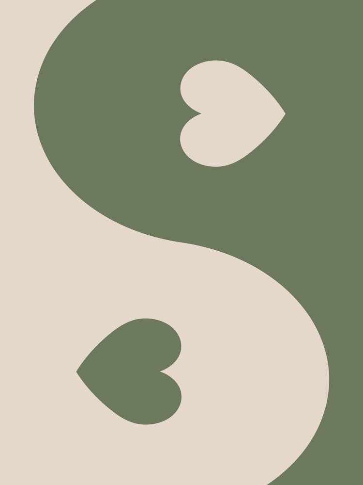 Yin And Yang Heart Sage Poster