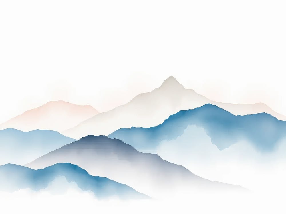 Watercolor Mountains 4