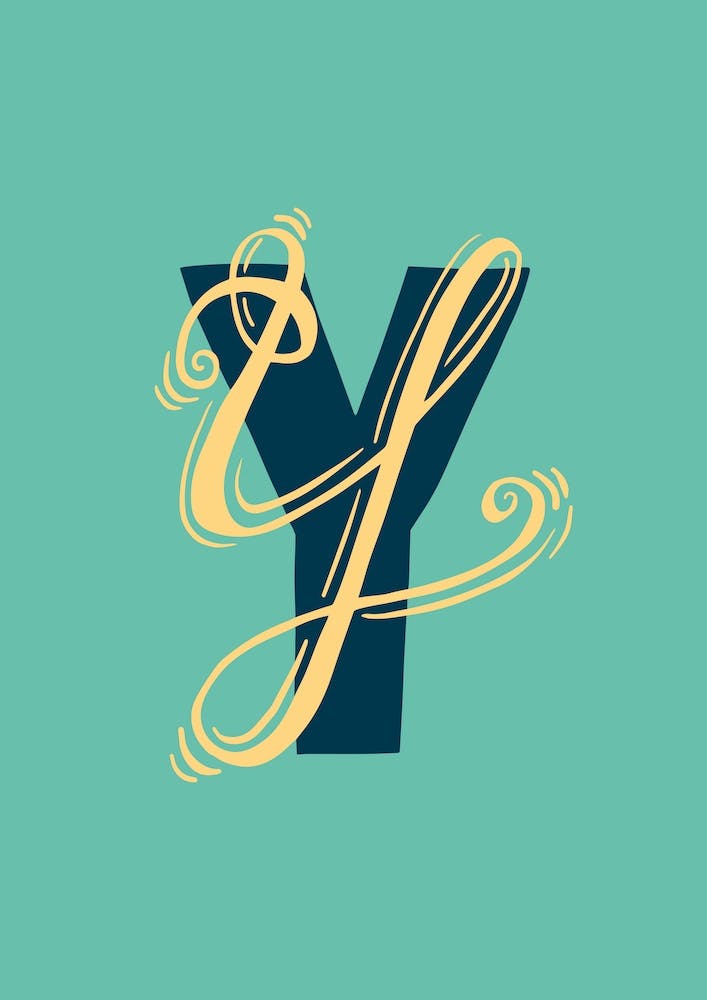 Letter Y Typographic