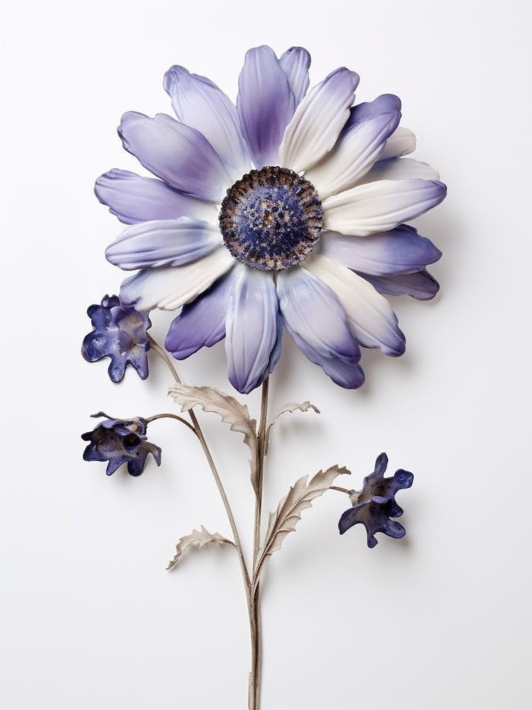 Pressed Flower Botanical Art Cineraria