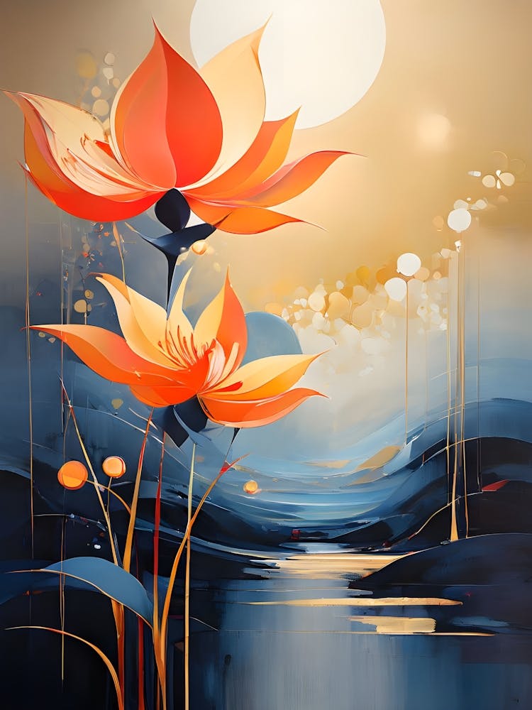 Lotus Flower Painting 2