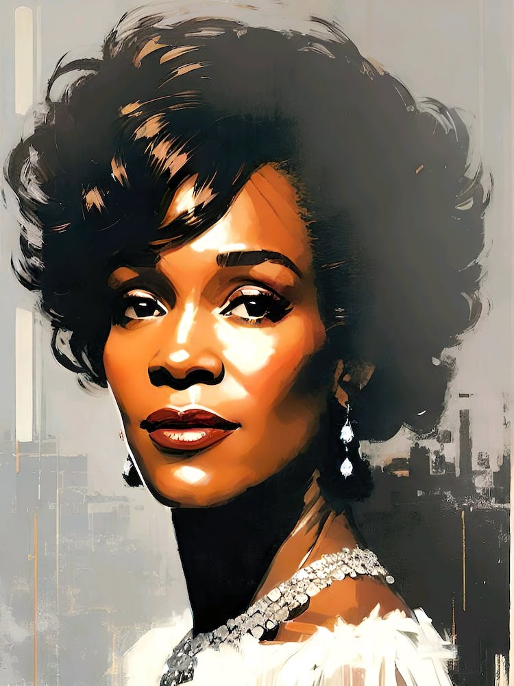 Whitney Houston Canvas Print