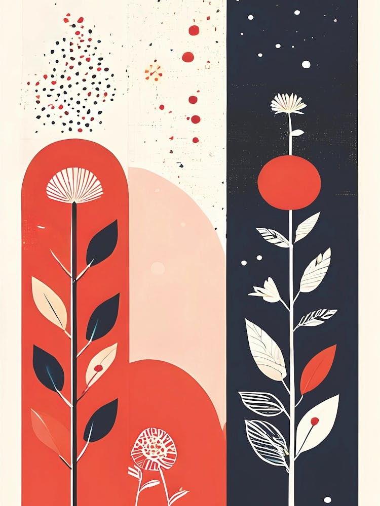 Abstract Harmonious Blooms