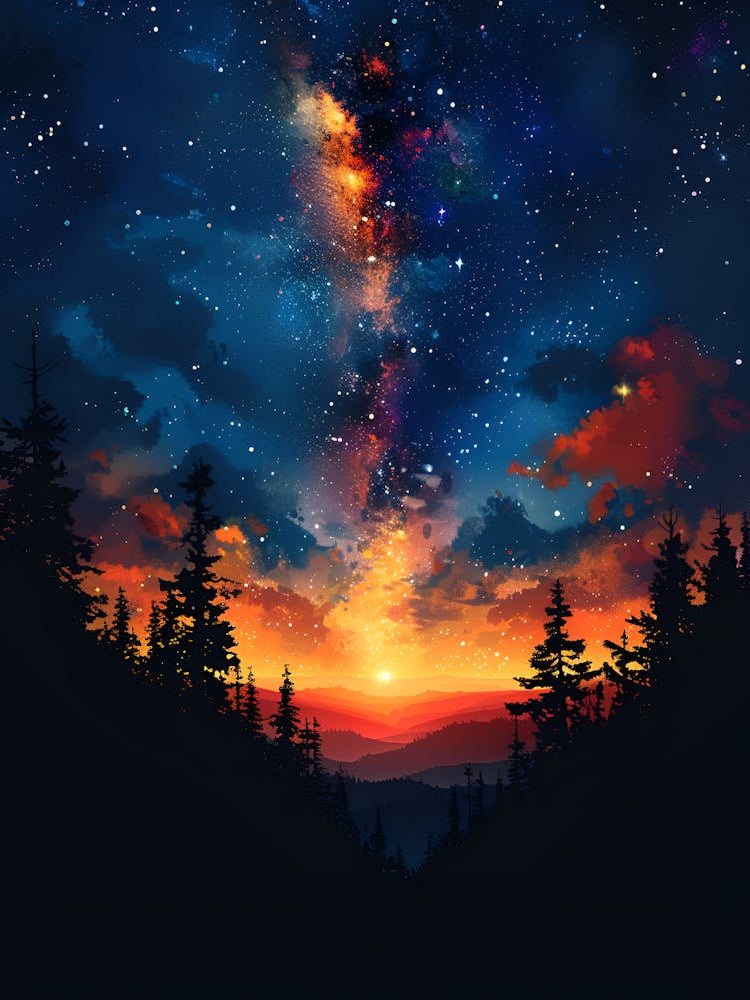 Night Sky With Stars