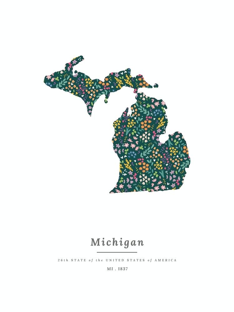 Michigan State | Wildflowers on Juniper Green