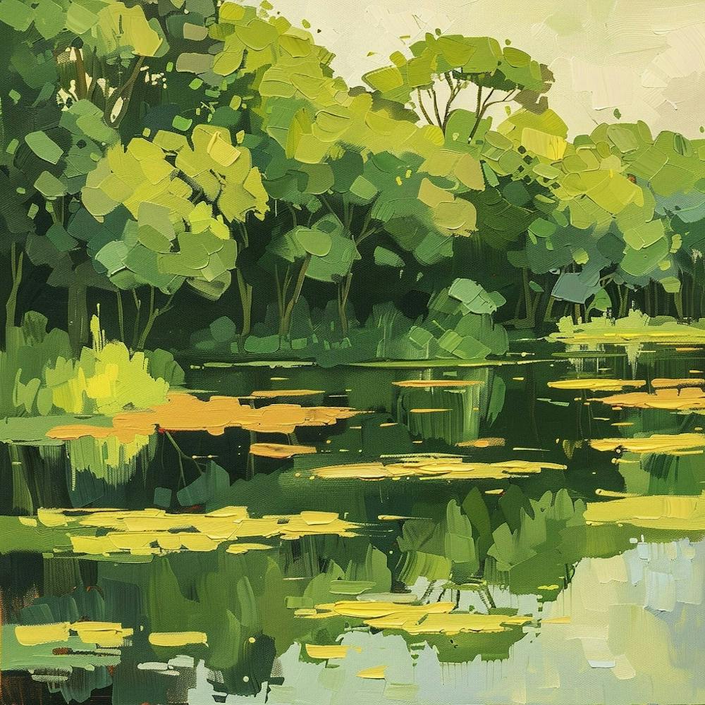 A Pantanal In Brazil Ölgemälde Illustration 1720366689 4