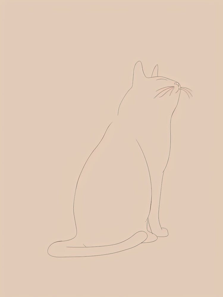 Cat - Boho, Line Art 15