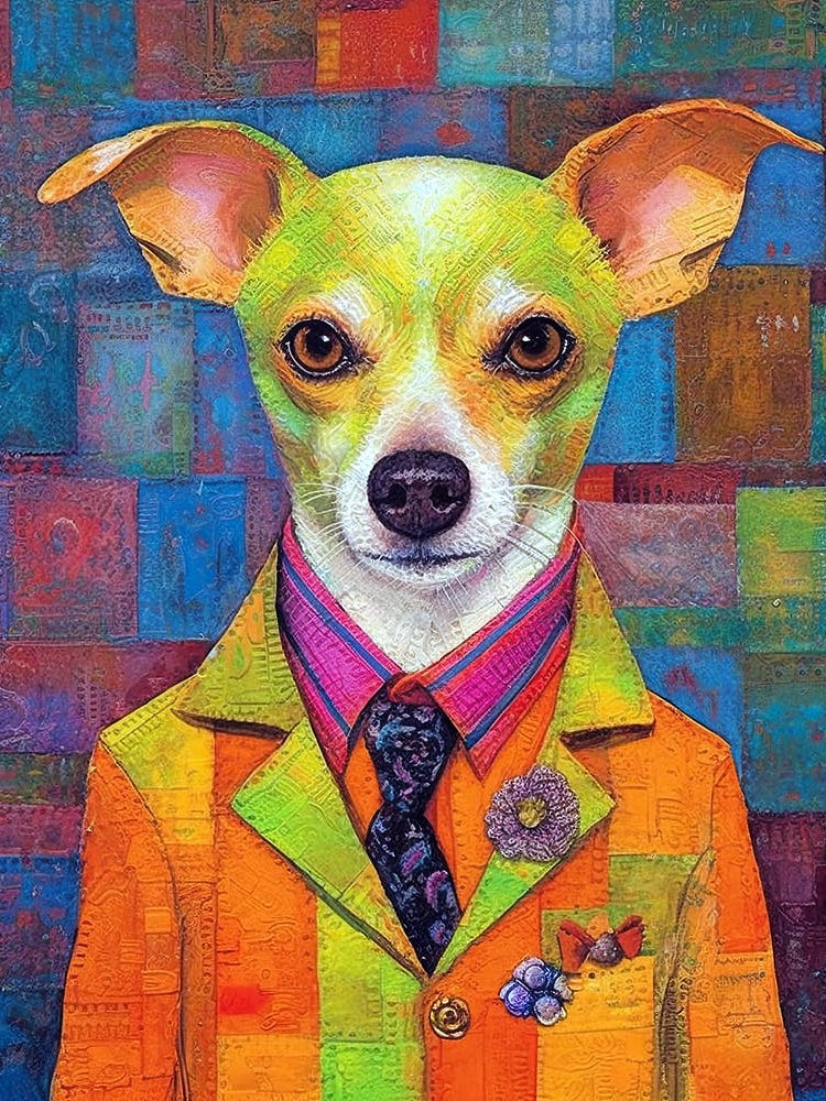 Dog Chic Chronicles; Stylish Oil Brushwork