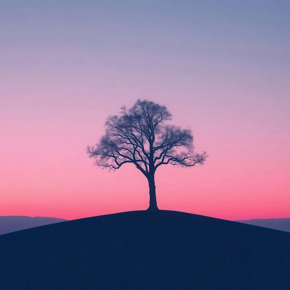 Lone Tree At Sunset 6