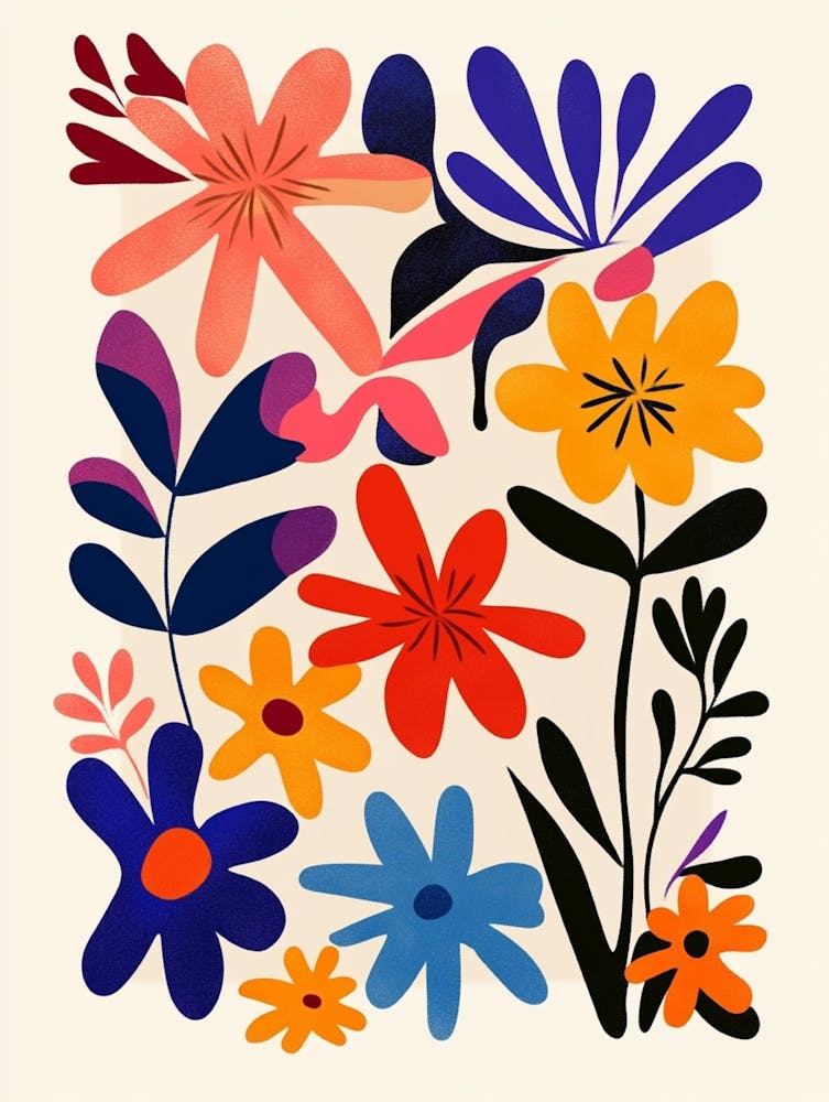 Abstract Floral Painting 1