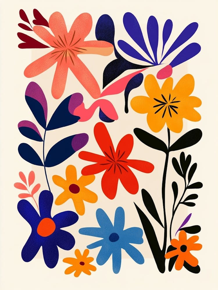 Abstract Floral Painting 1