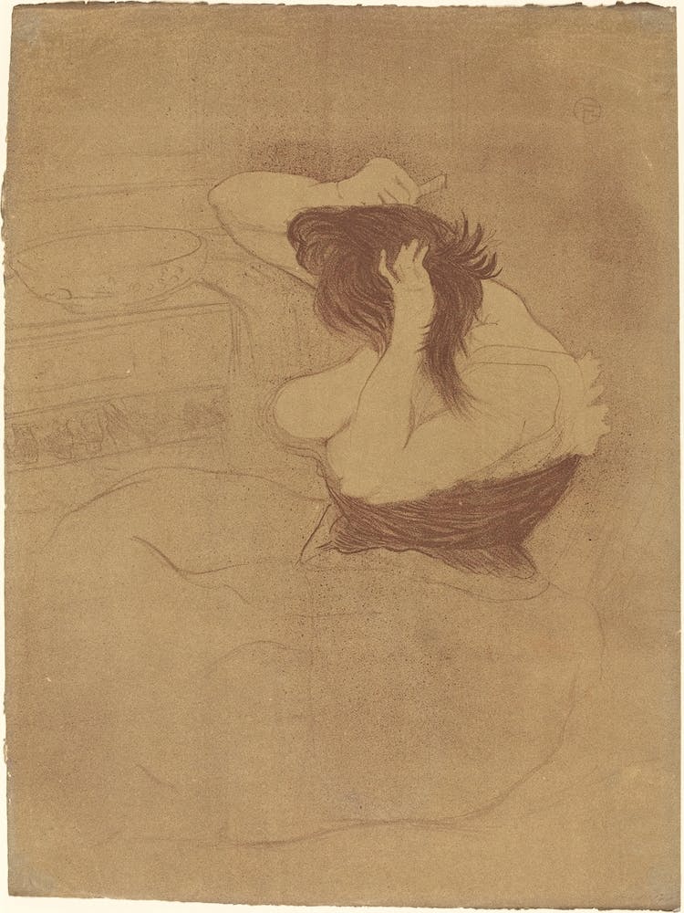 Woman Combing Her Hair (Femme Qui Se Peigne), (1896), Henri de Toulouse-Lautrec