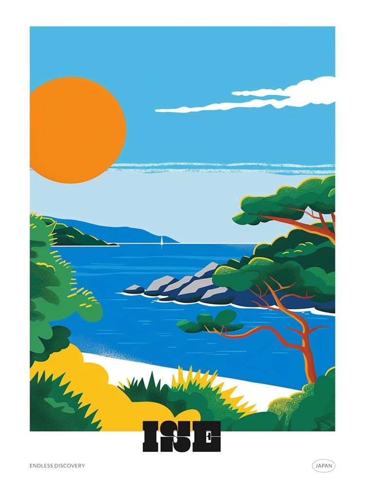 Ise Japan 6 Colourful Travel Poster