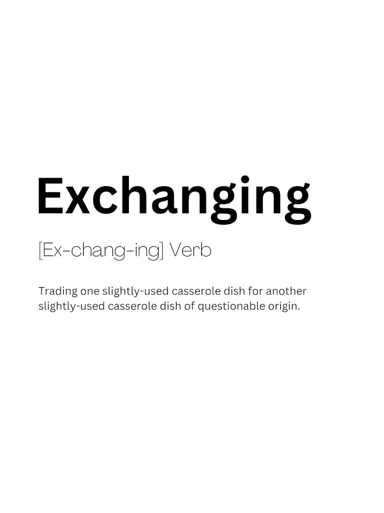 Exchanging Definition Meaning 1