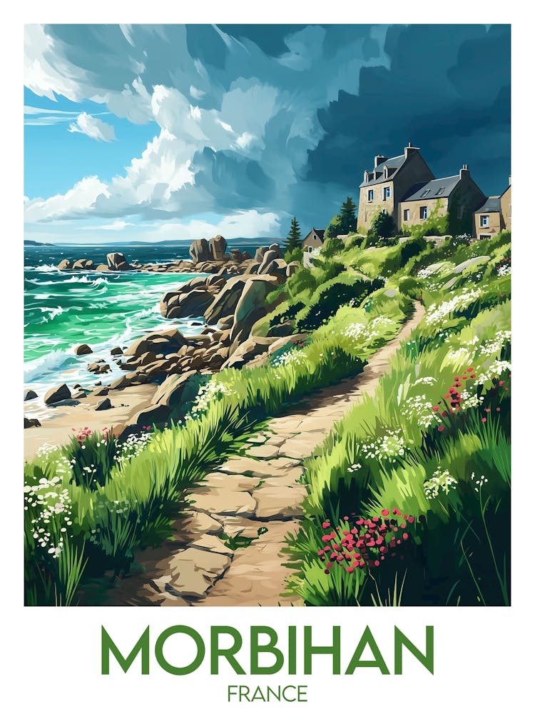 Affiche de voyage Morbihan 1