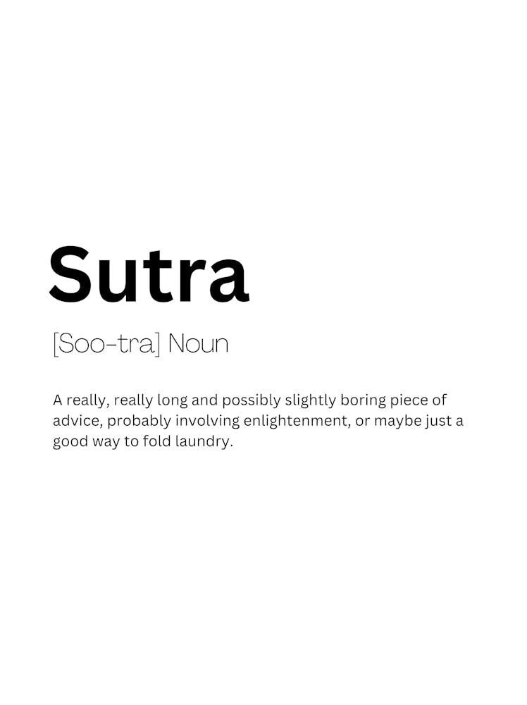 Sutra Definition Meaning