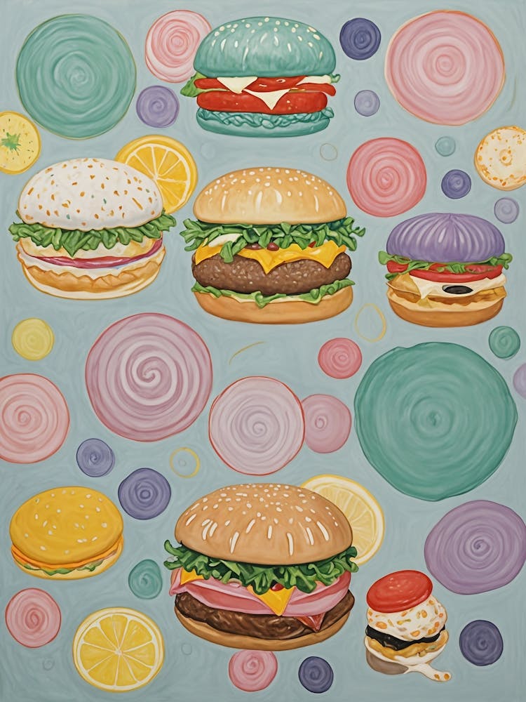 Pastel Burgers