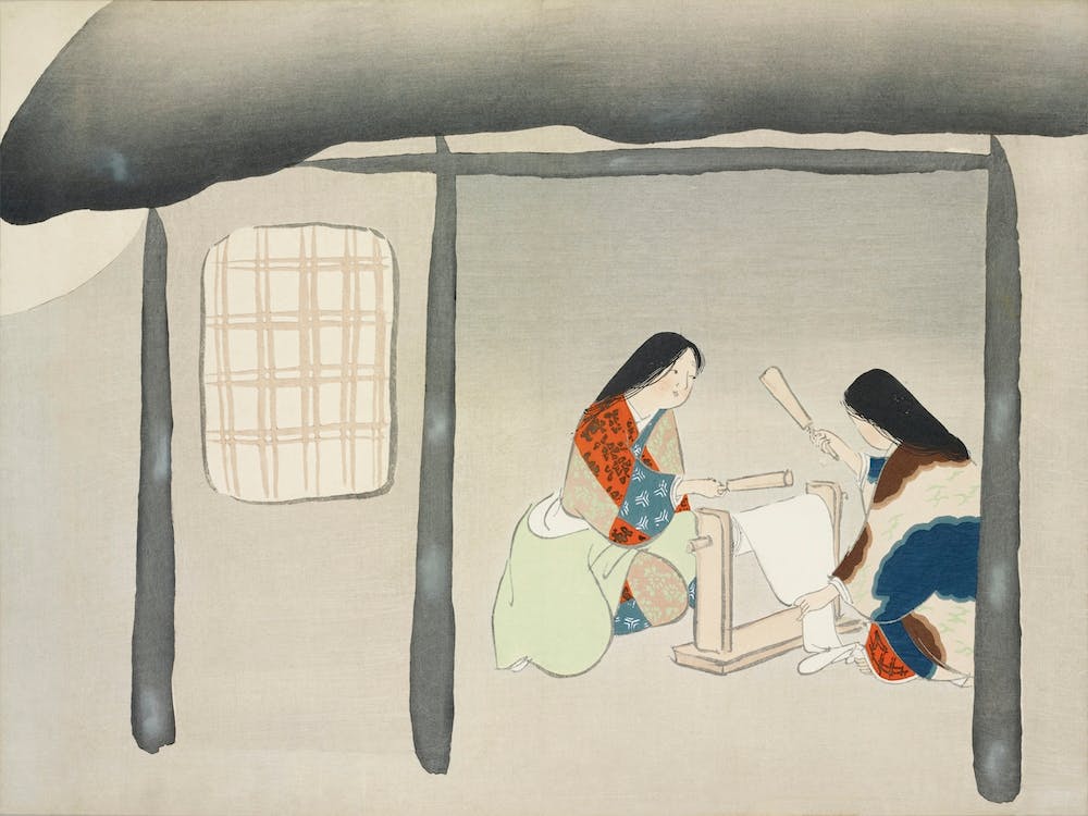 Kinuta From Momoyogusa–Flowers Of A Hundred Generations (1909), Kamisaka Sekka