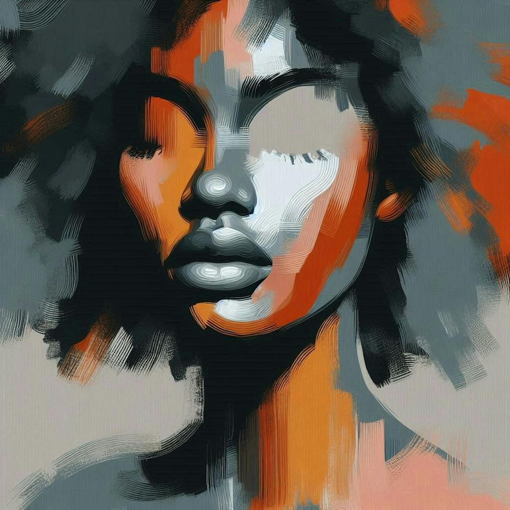 Abstract Of A Woman
