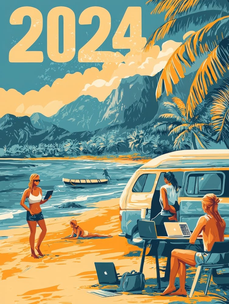 Aihrgdesign A Lifestyle Poster Celebrating The Digital Nomad 2