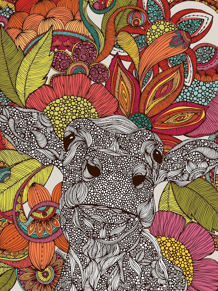 Cow With Flowers