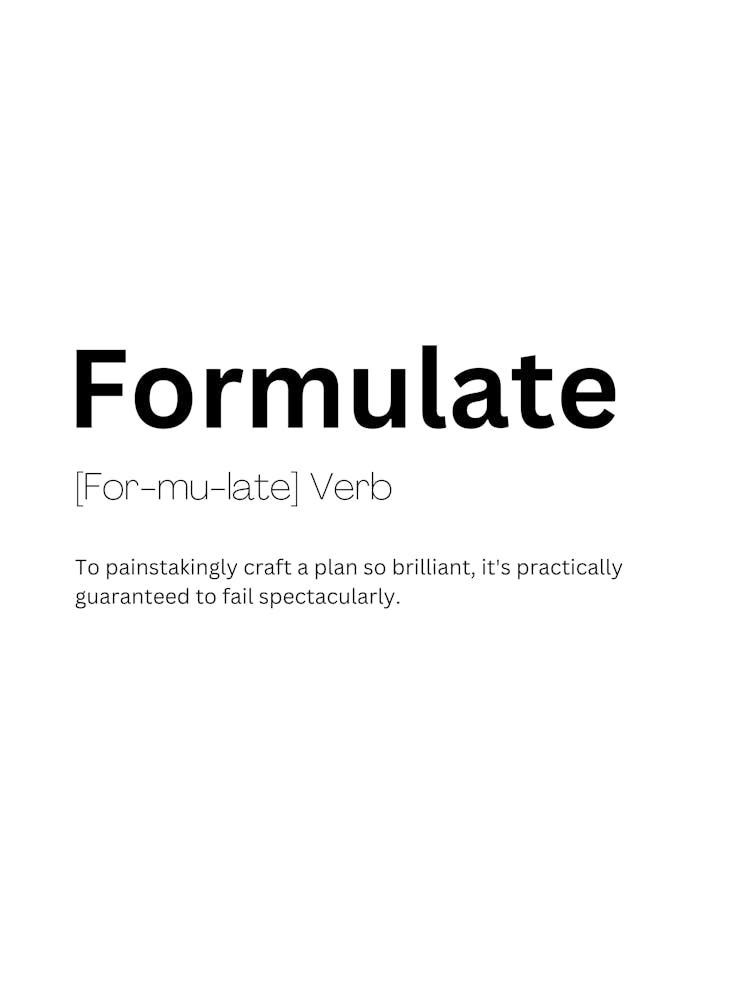 Formulate Definition Meaning