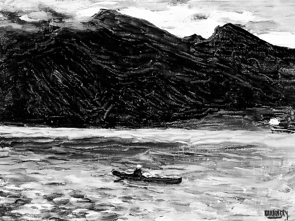 Black And White Painting 134