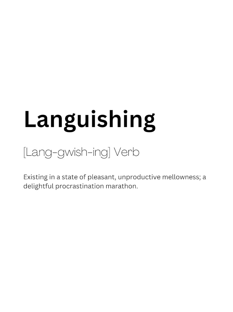 Languishing Definition Meaning