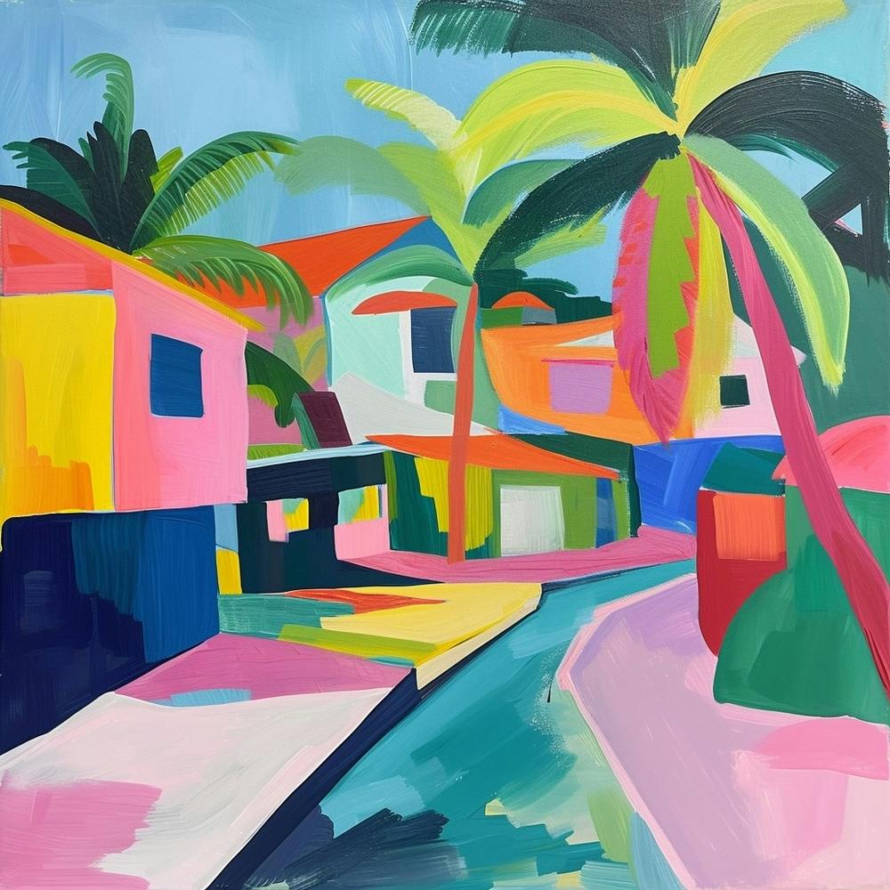 Abstract Travel Collection Caye Caulker Belize 3