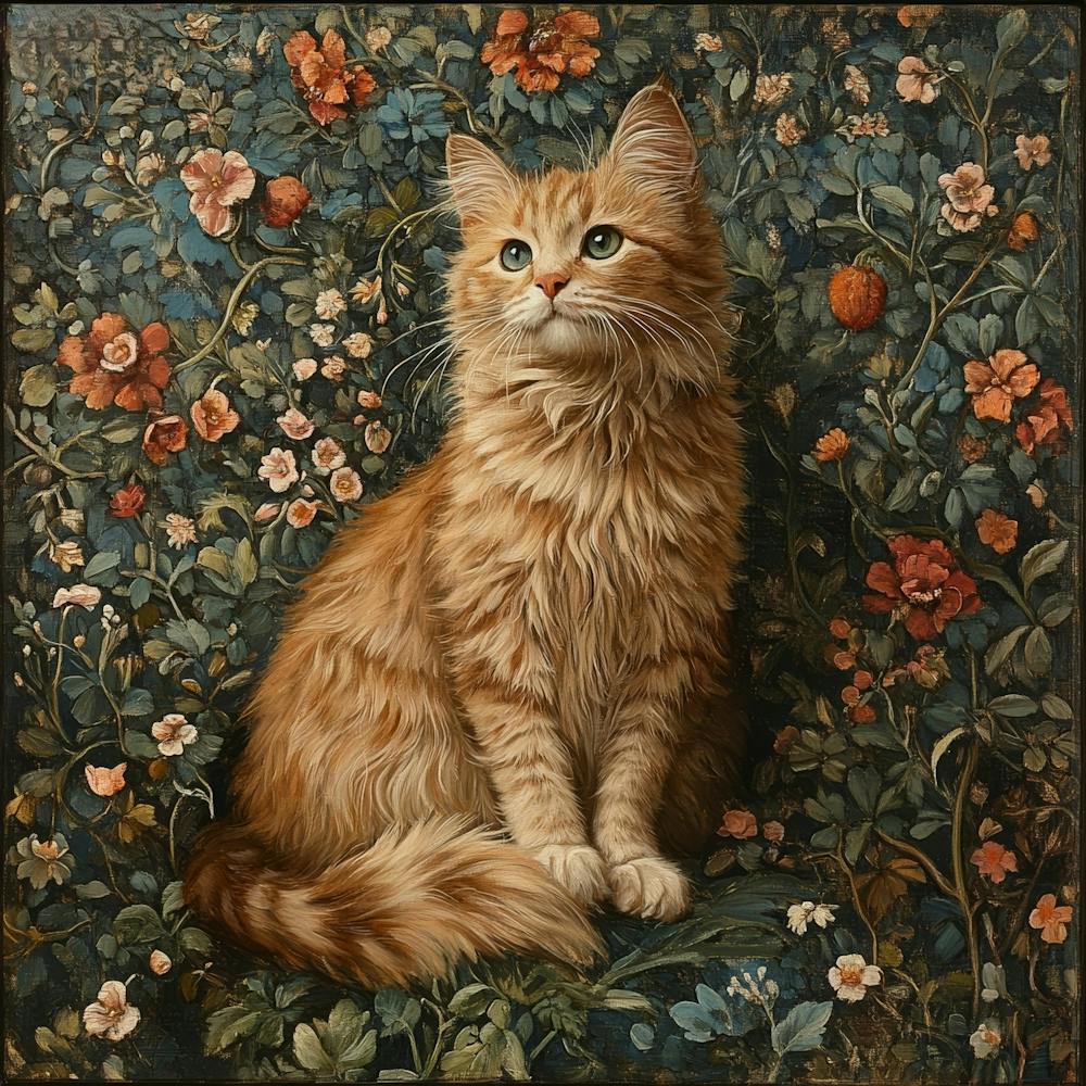 Orange Tabby Cat Art