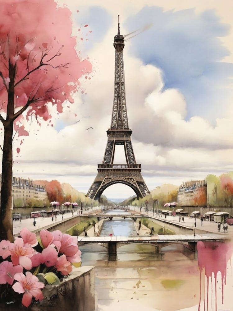 Paris Eiffel Tower art print 2