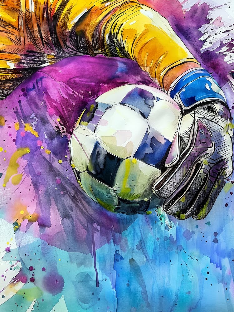 Football Player Watercolor Art (10)